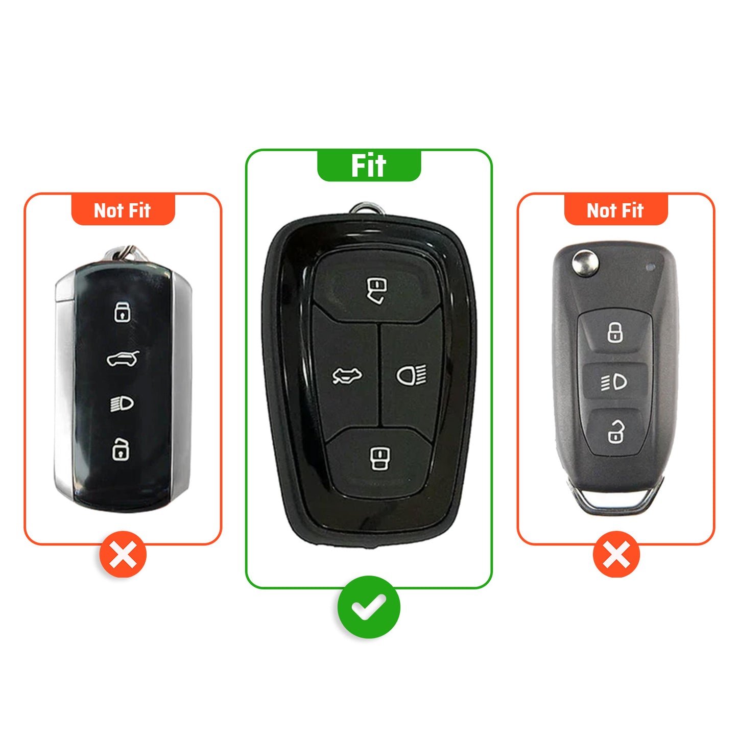 Metal Leather Brown Car Key Cover Compatible For Tata: Nexon, Harrier,Tiago, Tigor BS6, Tigor EV, Safari 2021, Altroz, Safari Gold, Gravitas, Punch