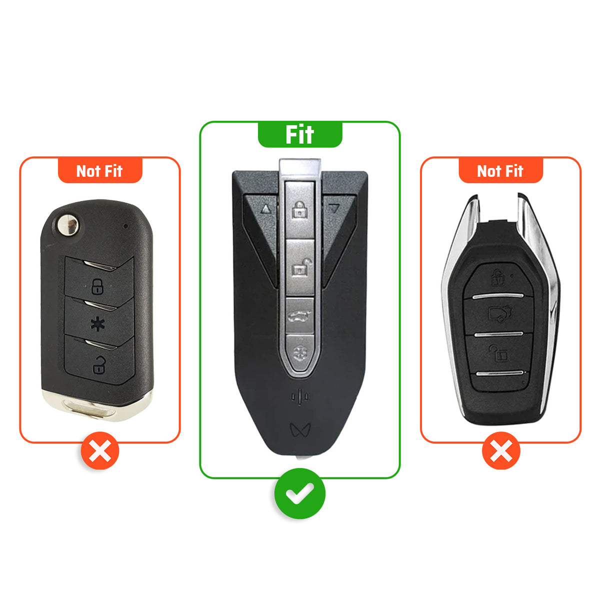 Metal Silicone Key Cover with keychain Compatible For Mahindra XEV 9e, BE 6e & 7XO (6 Button)
