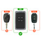 Metal Silicone Key Cover Compatible For Renault Triber | Kiger | New Kwid Smart Key