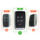 metal silicon Car Key Cover Compatible For Land Rover | Range Rover | Jaguar 5 Button Smart Key