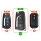 Metal Silicone Key Cover Compatible for Toyota Innova Crysta | Corolla Altis Flip Key (2 Button)