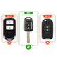 metal silicon Car Key Cover Compatible For Honda WR-V | City | Jazz | Amaze 2014+ Models