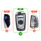 Metal Key Cover With Key Chain Compatible with BMW X-Series | M-Series | 3-Series | 5-Series | 7-Series 4 Button Smart Key
