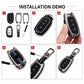 Metal Silicone Car Key Cover Compatible For Mercedes Benz : GL Series | S - Class | C - Class | M - Class | 3 Button Smart Key