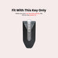 Metal Silicone Key Cover with keychain Compatible For Mahindra XEV 9e, BE 6e & 7XO (6 Button)