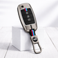 Metal Silicone Car Key Cover Compatible For Kia Seltos, Kia Sonet,Kia Carens (3 Button Flip Key)