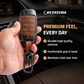 Metal Leather Brown Car Key Cover Compatible For Kia Seltos, Kia Sonet,Kia Carens (3 Button Flip Key)