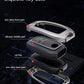 Metal Silicone Car Key Cover Compatible For Toyota: Innova Crysta, Innova HyCross, Hilux (2 button smart key)