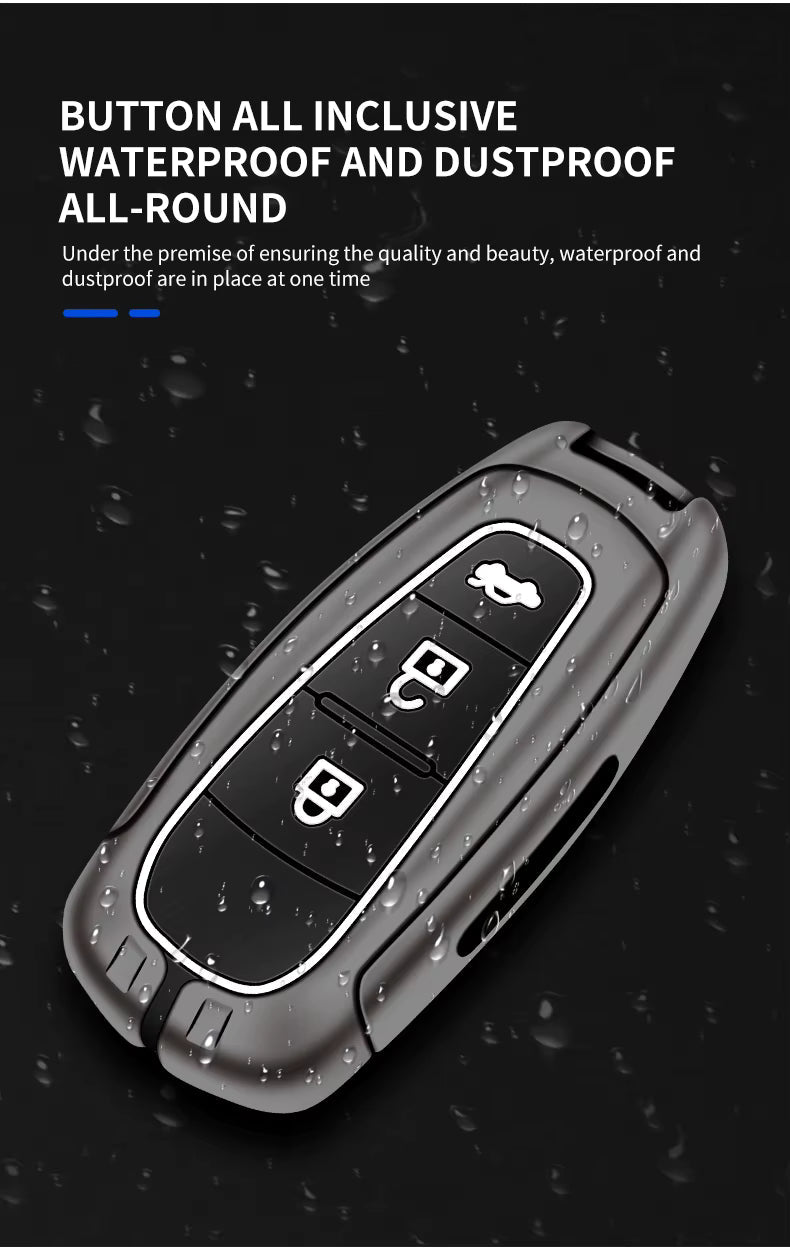 Metal Silicone Car Key Cover Compatible For Suzuki: Baleno, Ciaz, Grand Vitara, Brezza, S Cross, Swift, Ignis, XL6, Fronx, Jimny, Grand Vitara