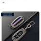 Metal Silicone Car Key Cover Compatible For Hyundai : i20, Kona, Verna 2018 onwards (3 button smart key)