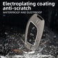 Metal Silicone Key Cover Compatible for MG Astor, MG ZS EV (3 Button smart key)