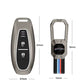 Metal Silicone Car Key Cover Compatible For Suzuki: Baleno, Ciaz, Ignis, S-Cross, Grand Vitara, Brezza & Toyota Urban Cruiser (3 Button smart key)