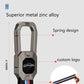 Metal Silicone Car Key Cover Compatible For Toyota: Innova Crysta, Innova HyCross, Hilux (2 button smart key)