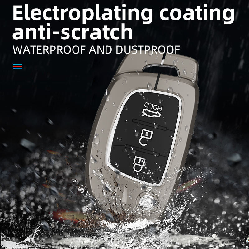 Metal Silicone Key Cover Compatible For Hyundai : Creta, Venue, Tucson, Alcazar, I20, Grand i10, Aura, Xcent, Exter (Copy)
