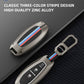 Metal Silicone Car Key Cover Compatible For Suzuki: Baleno, Ciaz, Ignis, S-Cross, Grand Vitara, Brezza & Toyota Urban Cruiser (3 Button smart key)