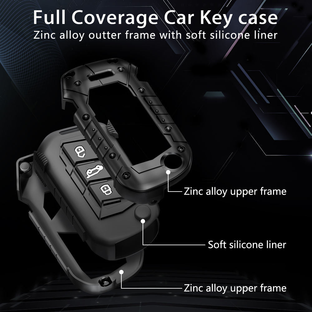 Mahindra: Thar, Bolero, Scorpio, Scorpio-N, XUV700, XUV400, XUV3x0, XUV300, TUV300, Marazzo 3 button flip Key cover