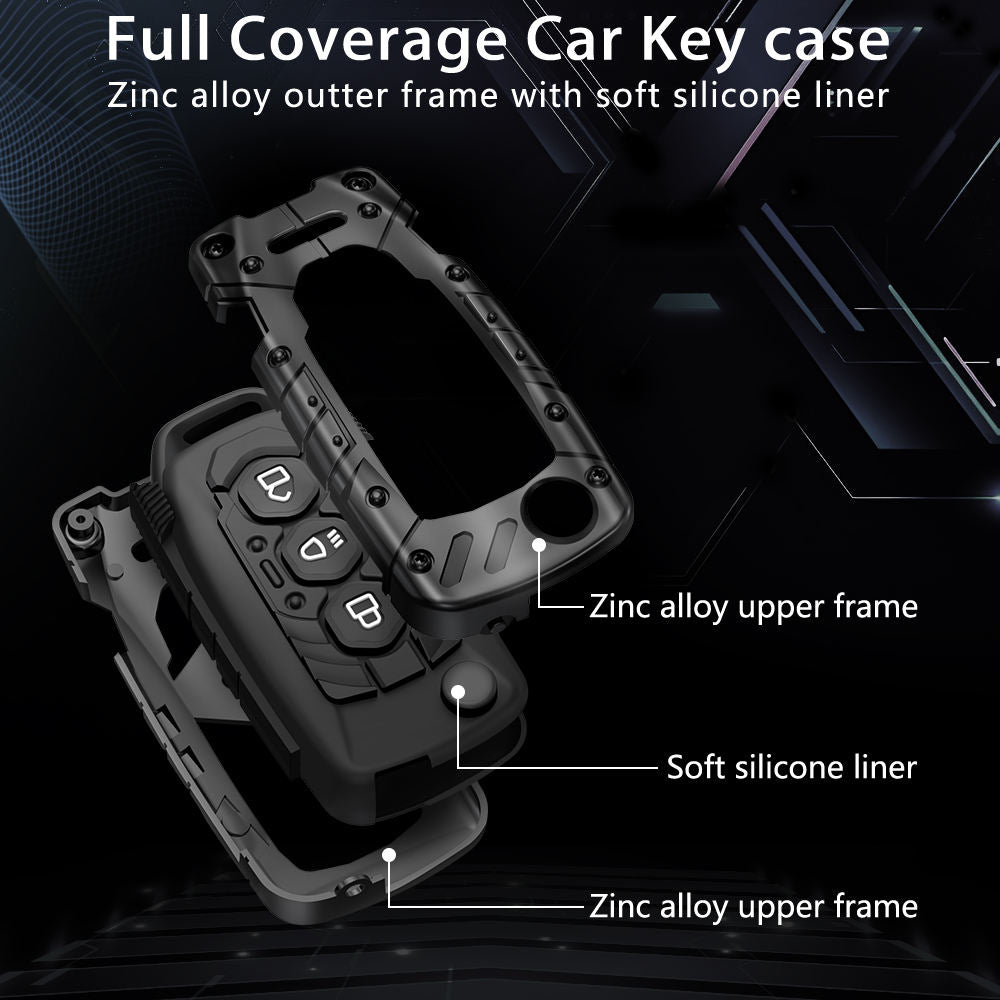 Tata: Nexon, Harrier, Safari, Altroz, Punch, Tiago, Tigor, Zest, Bolt, Hexa 3 button Flip Key cover