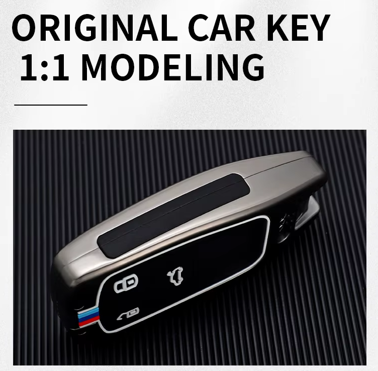 Metal Silicon Key Cover For Audi Q5, A5, A8, Q7, A4, A6 (3 button smart key)
