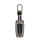 Metal Silicone Key Cover Compatible for Ford : Figo, Aspire, Ecosport, Endeavour | 3 button Smart Key