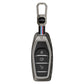 Metal Silicone Key Cover With Key Chain Compatible with Mahindra: XUV500 (3 button smart key)