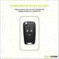 metal silicon Car Key Cover Compatible For Chevrolet Cruze | Chevrolet Beat | Avio | Spark Flip Key