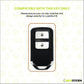 Metal Leather Brown Key Cover Compatible For Honda: Elevate, City, Jazz, Amaze, Accord, BR-V, CR-V, WR-V, Civic (2 button smart key)