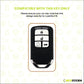 Metal Silicone Car Key Cover Compatible For Honda : City, Civic, Jazz, Brio, Amaze, Cr-v, Wr-v, Br-v, Mobilio (4B Smart Key)
