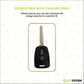 Metal Silicone Key Cover Compatible for Hyundai Grand i10 | Santro (2 Button Key)