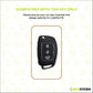 Metal Silicone Key Cover Compatible For Hyundai : Creta, Venue, Tucson, Alcazar, I20, Grand i10, Aura, Xcent, Exter