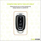 Metal Silicone Key Cover Compatible for New Hyundai New Verna | Verna 2020 Smart Key (4 Button Smart key)