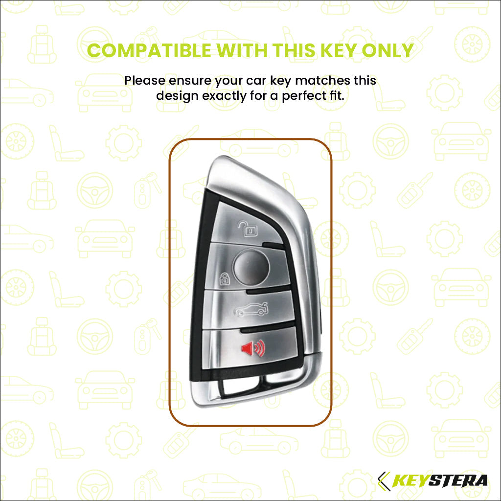 metal silicon Car Key Cover Compatible For BMW X1, X3, X6, X5, 5 Series, 6 Series, 7 Series