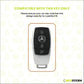 Metal Silicone Car Key Cover Compatible For Mercedes-Benz : E-Class, S-Class, A-Class, C-Class, G-Class 2020 Onwards