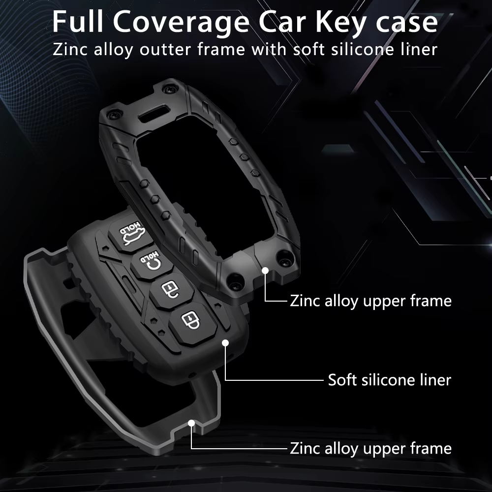 Transformer Key Cover Compatible for kia : Seltos, Sonet, Carens, Seltos x line, Carnival (4 button smart key)