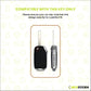 Metal Leather Brown Car Key Cover Compatible For kia : Seltos, Sonet, Carens, Carens Clavis  (3 Button Flip Key)