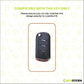 Metal Key Cover Compatible For Mahindra: Thar, Bolero, Scorpio, Scorpio-N, XUV700, XUV400, XUV3x0, XUV300, TUV300, Marazzo (3 button flip key)
