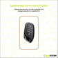 Metal Silicone Key Cover Compatible for MG Astor, MG ZS EV (3 Button smart key)