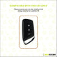 Metal Silicone Key Cover Compatible for MG Hector | MG Windsor | MG Astor | MG Gloster 3 Button smart key)