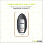 Metal Silicone Key Cover Compatible for Nissan Magnite, Micra, Sunny, Teana 3 button smart key