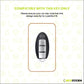 Metal Silicone Key Cover Compatible for Nissan Sunny | Terrano | Magnite (2 button smart key)