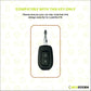 Metal Silicone Key Cover Compatible for Renault Triber | Kwid | Duster | Datsun redi-GO Flip type Key