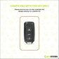 Metal Leather Brown Car Key Cover Compatible For Skoda : Octavia, Fabia, Laura, Superb, Rapid, Yeti & Volkswagen : Polo, Vento, Jetta, Ameo (3 Button Flip Key)