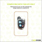 Metal Sapphire Key Cover With Key Chain Compatible with Suzuki Nippon 3-Button Smart Key