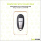 Metal Key Cover Compatible For Suzuki: Baleno, Ciaz, Ignis, S-Cross, Grand Vitara, Brezza & Toyota Urban Cruiser (3 Button smart key)