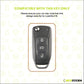 Transformer Metal Car Key Cover Compatible For Tata: Nexon, Harrier, Safari, Altroz, Punch, Tiago, Tigor, Zest, Bolt, Hexa (3 button Flip Key)