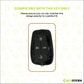Metal Leather Brown Car Key Cover Compatible For Tata: Nexon, Harrier,Tiago, Tigor BS6, Tigor EV, Safari 2021, Altroz, Safari Gold, Gravitas, Punch