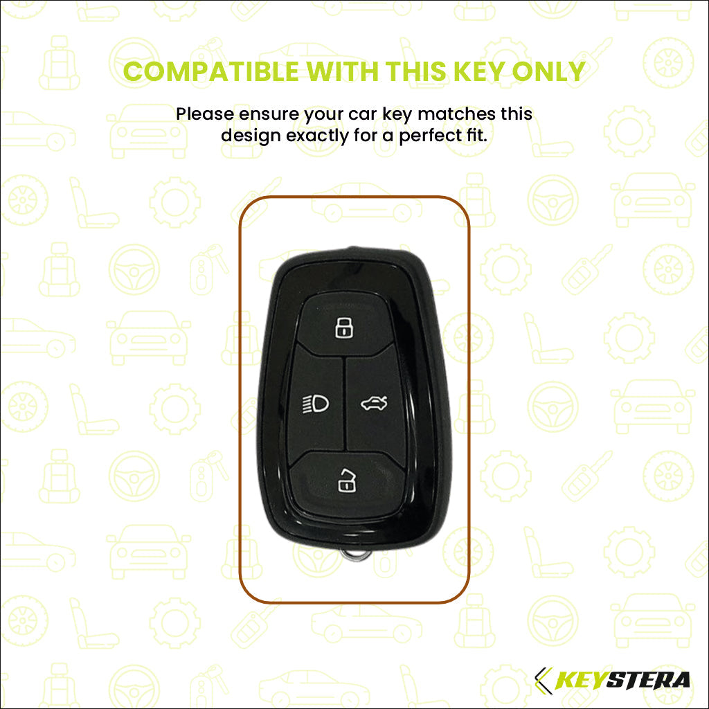 Metal Leather Brown Car Key Cover Compatible For Tata: Nexon, Harrier,Tiago, Tigor BS6, Tigor EV, Safari 2021, Altroz, Safari Gold, Gravitas, Punch