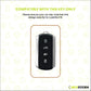 Metal Leather Brown Car Key Cover Compatible For Tata Sierra 2025, Curvv, Curvv EV (4 Button Smart Key)