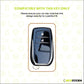 Metal Leather Brown Car Key Cover Compatible For Toyota: Innova Crysta, Innova HyCross, Hilux (2 button smart key)